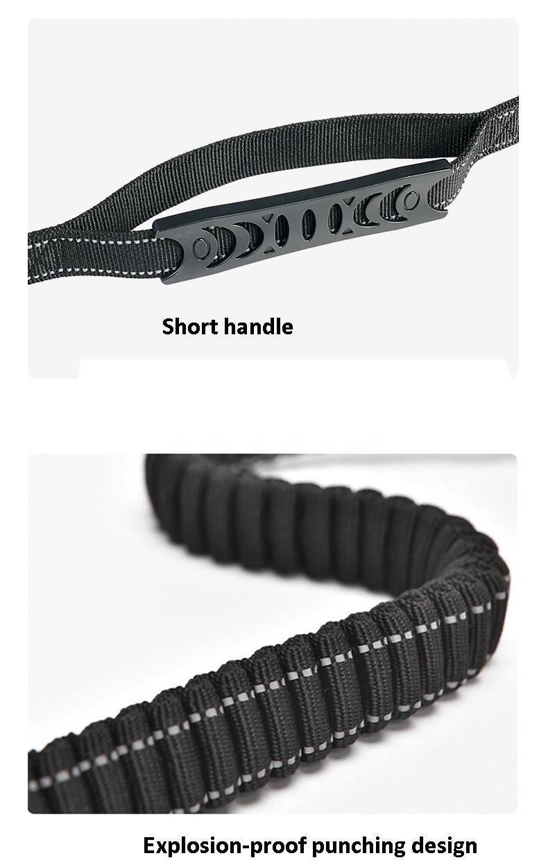 Custom Heavy Duty Pet Training Safety Mixed Colors Dog Lead Reflective Nylon Bungee Tactical Dog Leash