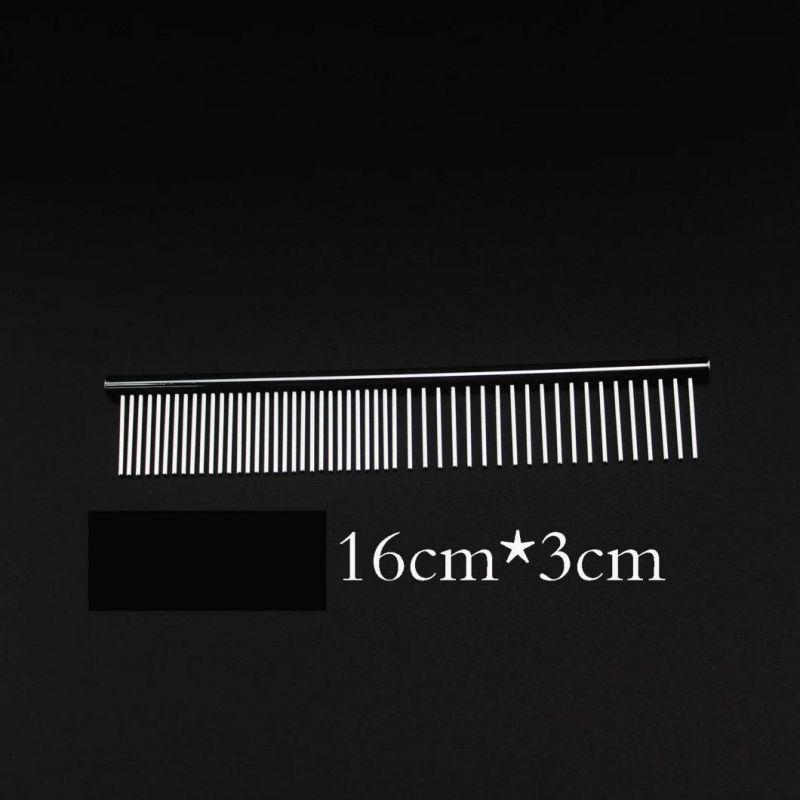 Professional Product in Stock Stainless Steel Long Straight Needle Pet Hair Comb