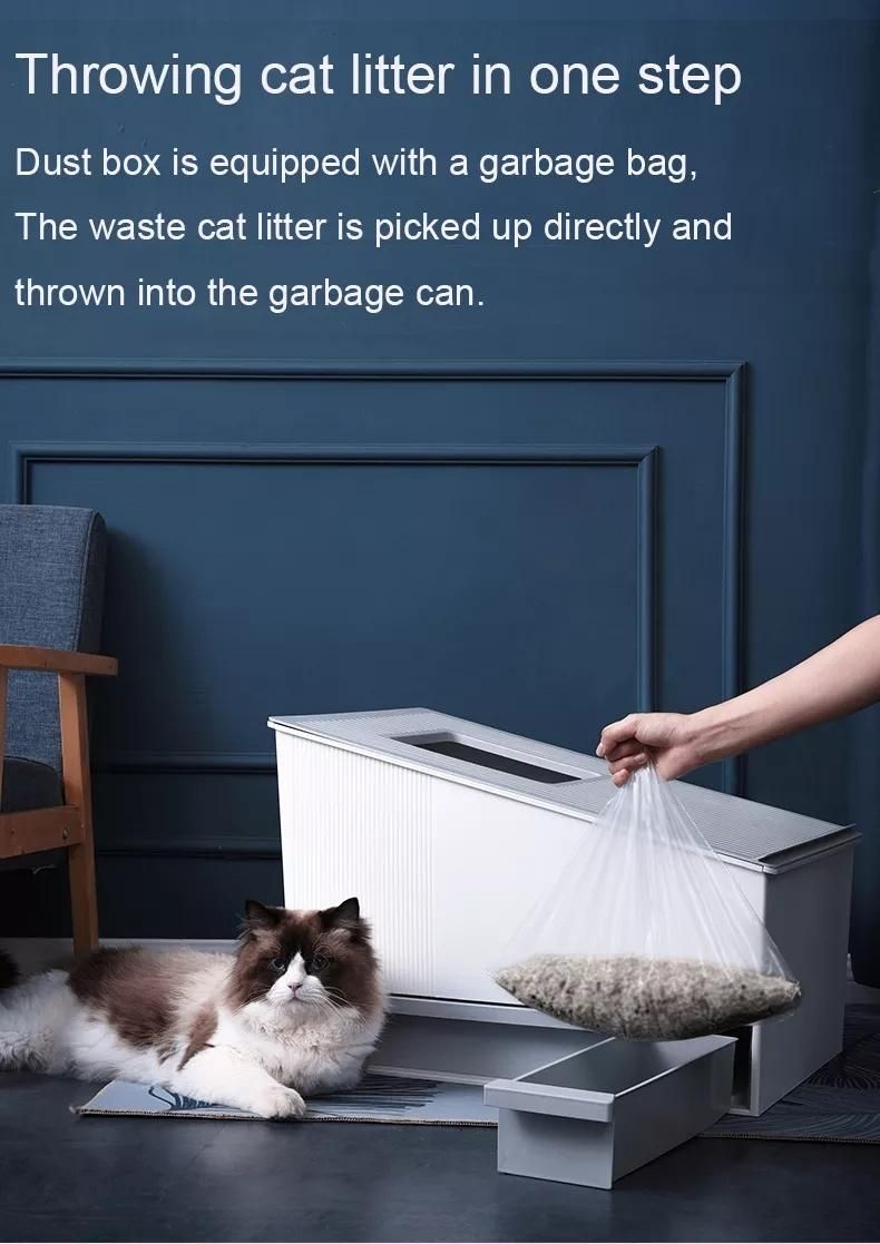Automatic APP Self Cleaning Cat Litter Box Enclosure Intelligent Enclosed Cat Toilet Hidden Furniture