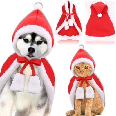 for Small Dog Santa, Dog Costume Christmas Pet Dress up Accessories Clothing Winter Warm Dog Clothes/