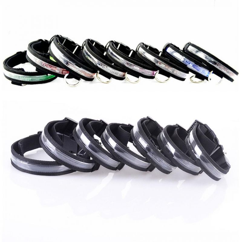 LED Luminous Pet Collar Customized Flash Dog Collar