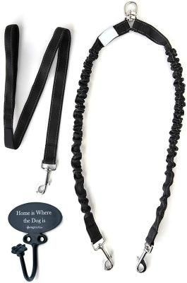 Bungee Double Dog Leash, Premium Quality Dog Leash