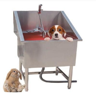 Stainless Steel 34&quot; Pet Bathing Dog Tub Dog Grooming Bathtubs Durable Pet Bathtub