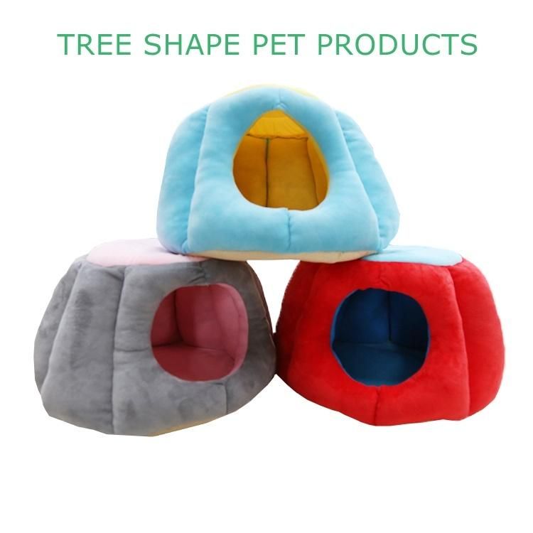 Wholesale High Quality Wood Kennels Dog Iron Circular Platform Semi-Enclosed Creative Cat Nest Kennel Bed