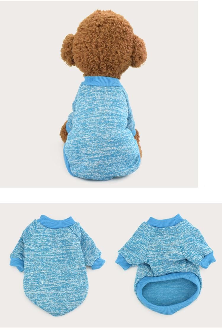 Autumn Winter Wool Warm, Simple Design Pet Suit Pet Clothes for Dogs