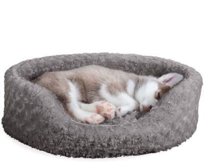 Wear-Resistant Oval Pet Bed Soft Dog Cushion