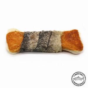 Dental Dog Food Chicken Meaty Bone Twined by Fish Skin Pet Treats