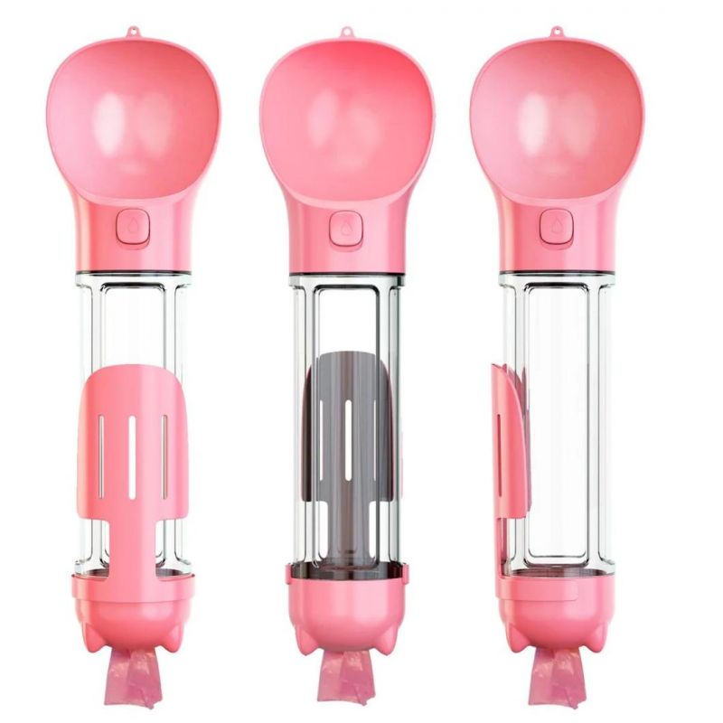Plastic Travel Drink Feeder Portable Pet Dog Water Bottle