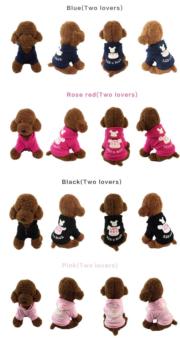 a Variety of Optional Fleece Hoodie Dog Clothes Spring Fall Comfortable Pet Dog Clothes