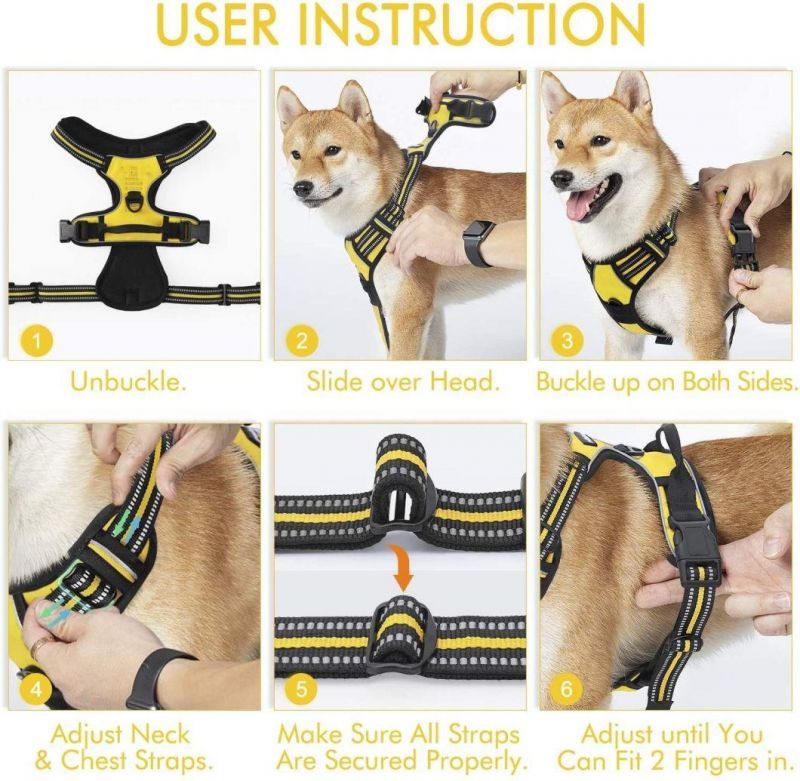 Safe and Comfortable Rflective Dog Harness Amazon Best Seller