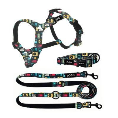 2022 Personalized Dog Collar and Leash Sublimation Dog Harness Set