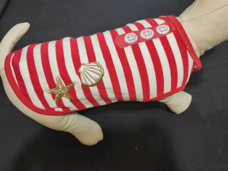 Shell and Star Embroidery Factory Pet Products Pet Accessories Dog Clothes Pet Clothing