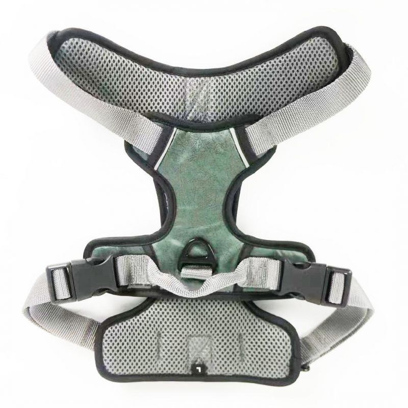 2022 New Design Leathaire Reflective Dog Safety Harness