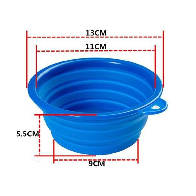 Portable Collapsible Water Bowls for Cats Dogs Silicone Pet Bowl