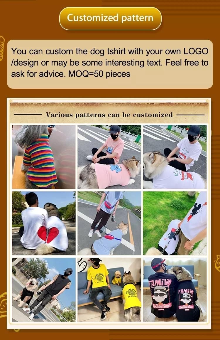 Wholesale Pet Clothes Matching Dog and Owner Family Dog Clothes Raincoat with Low MOQ Customize