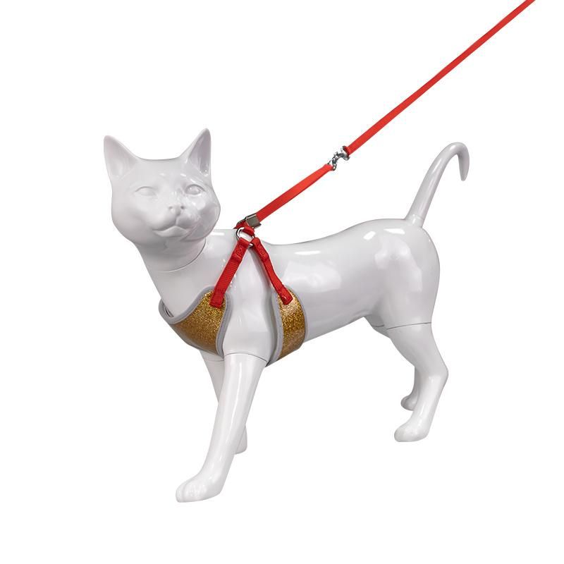 Cat Dog Mesh Harness Vest Walking Lead Leash for Puppy Dogs Collar Harness for Small Medium Pet