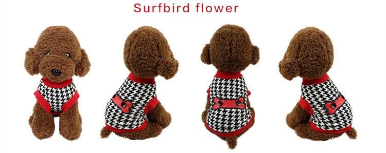 Wholesale Cotton Sleeveless Dog Vest Classic Style Teddy Pet Spring and Fall Clothing