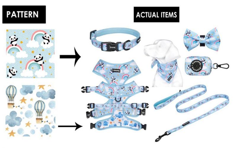 Sublimation Comfortable Reversible Wholesale Neoprene Luxury Design Custom Dog Harness