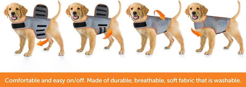 Vet Recommended Calming Solution Puppy Clothes Vest for Fireworks, Thunder, Travel, Separation