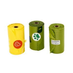 100% Biodegradable &amp; Compostable Pet Waste Bags/ Pet Poop Bags on Rolls for Pet Shops