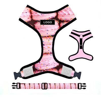 2020 Hot Sale Puppy Macaron Series Pet Harness and Collar/Colored