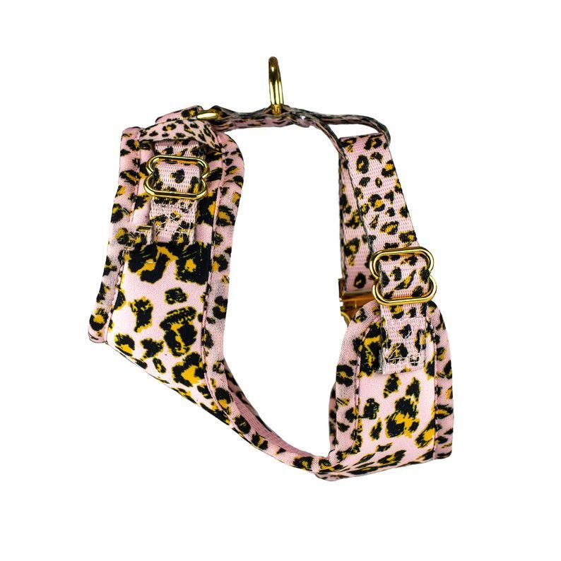 Comfortable Mesh Leopard Reversible Dog Harness