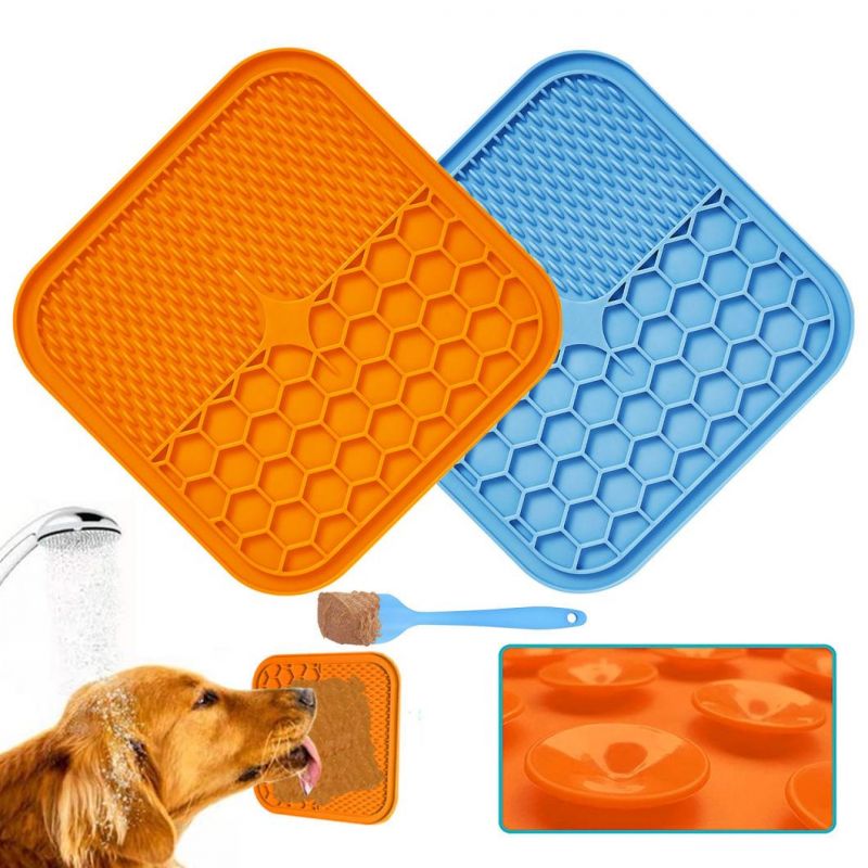 Silicone Dog Lick Pad Dog Slow Feeders Treat Dispensing