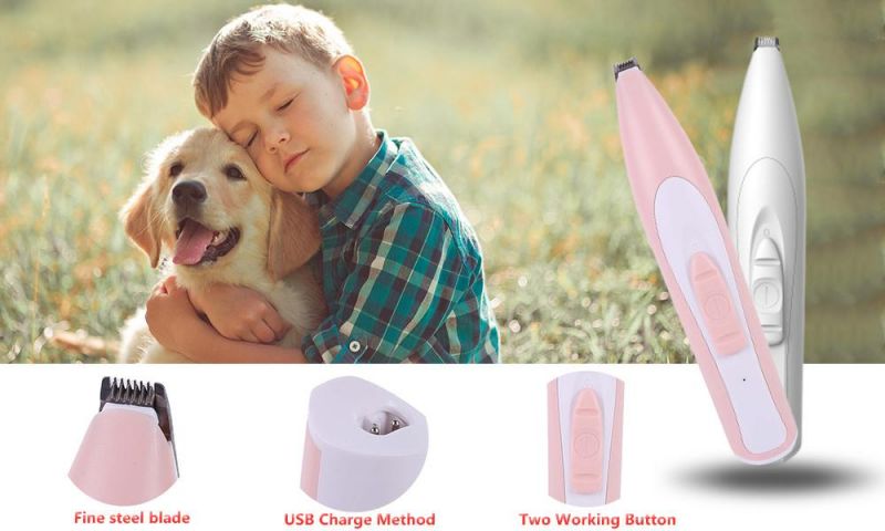 Pet Dog Cat USB Rechargeable Foot Hair Electric Shaver Ear Eyes Grooming Clipper Kit