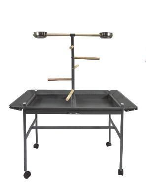 in Stock Cheap Wholesale Parrot Lark Stainless Steel Bird Perch Frame Bird Stand