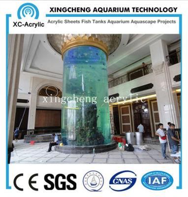 Transparent UV Acrylic Cylinder Aquarium of Cylinder Tank