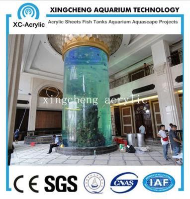 Transparent UV Acrylic Cylinder Aquarium of Cylinder Tank