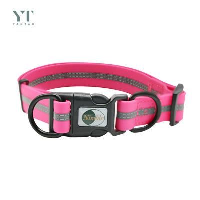 Support Customized Fashion Reflective Waterproof PVC Pet Collars for Small Medium Large Dogs Puppy