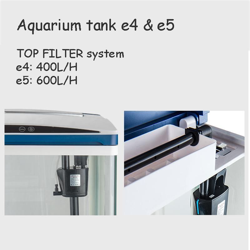 15-Gallon Aquarium Kit with Time Water Temperature Shown on Cover