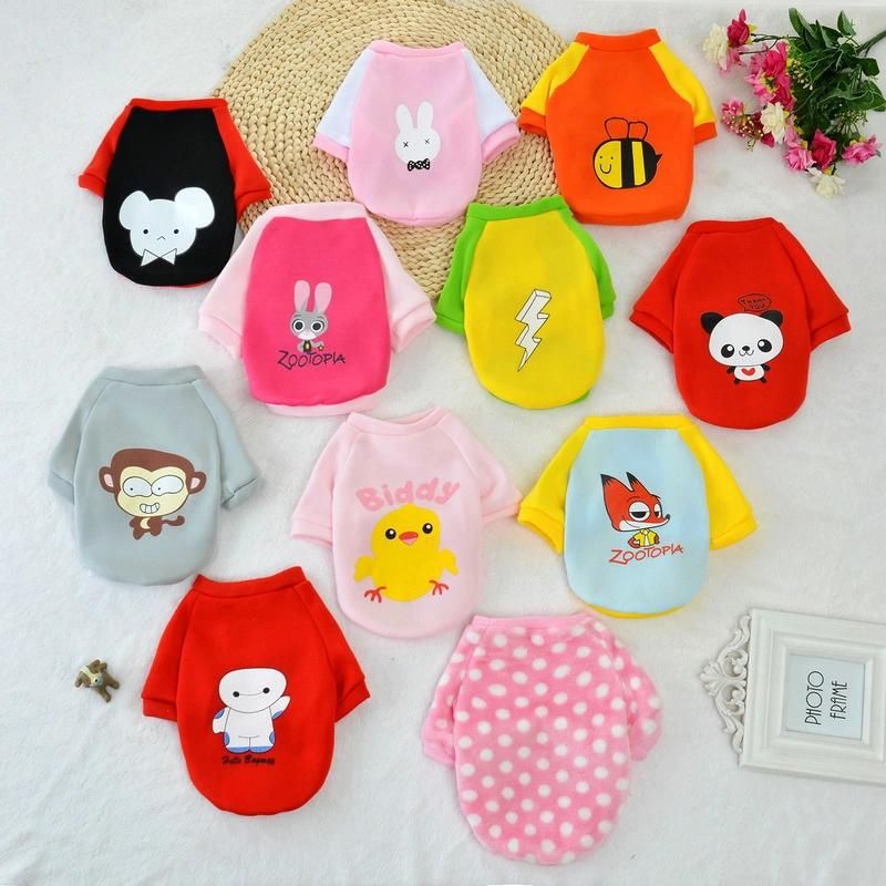 Wholesale Nice Dog Clothes Lovely Pattern Design Classic Tshirt T-Shirts