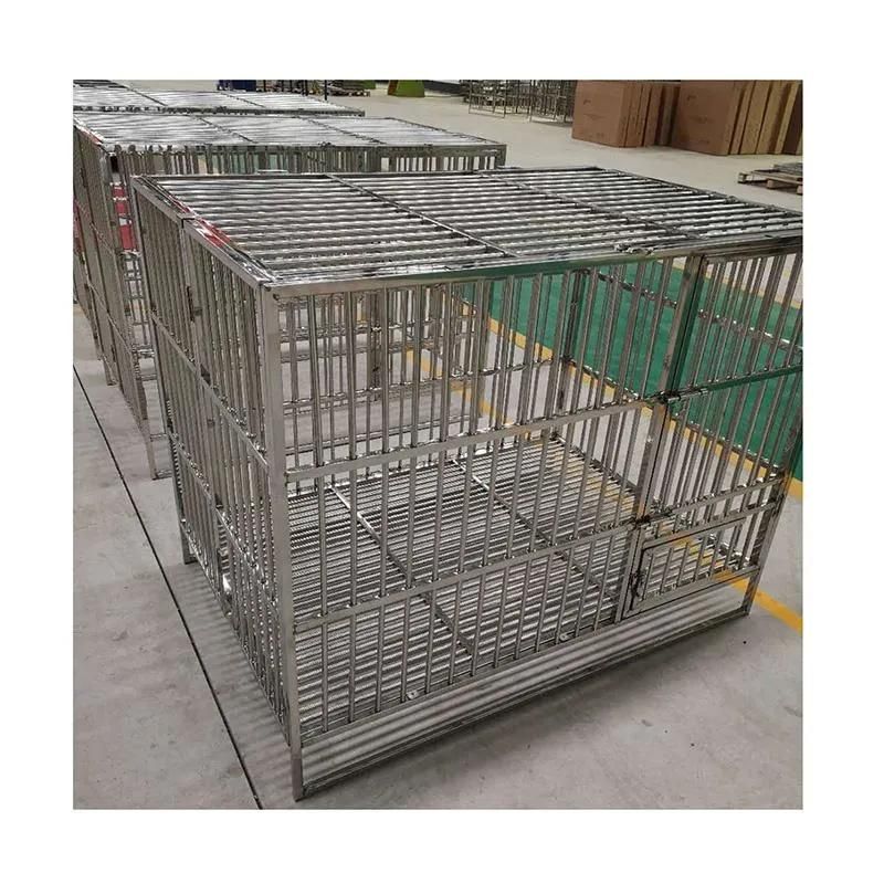 Mt Medical Wholesale Multiple Sizes Kennel Metal Foldable Stainless Steel Pet Dog Cage for Large Dog