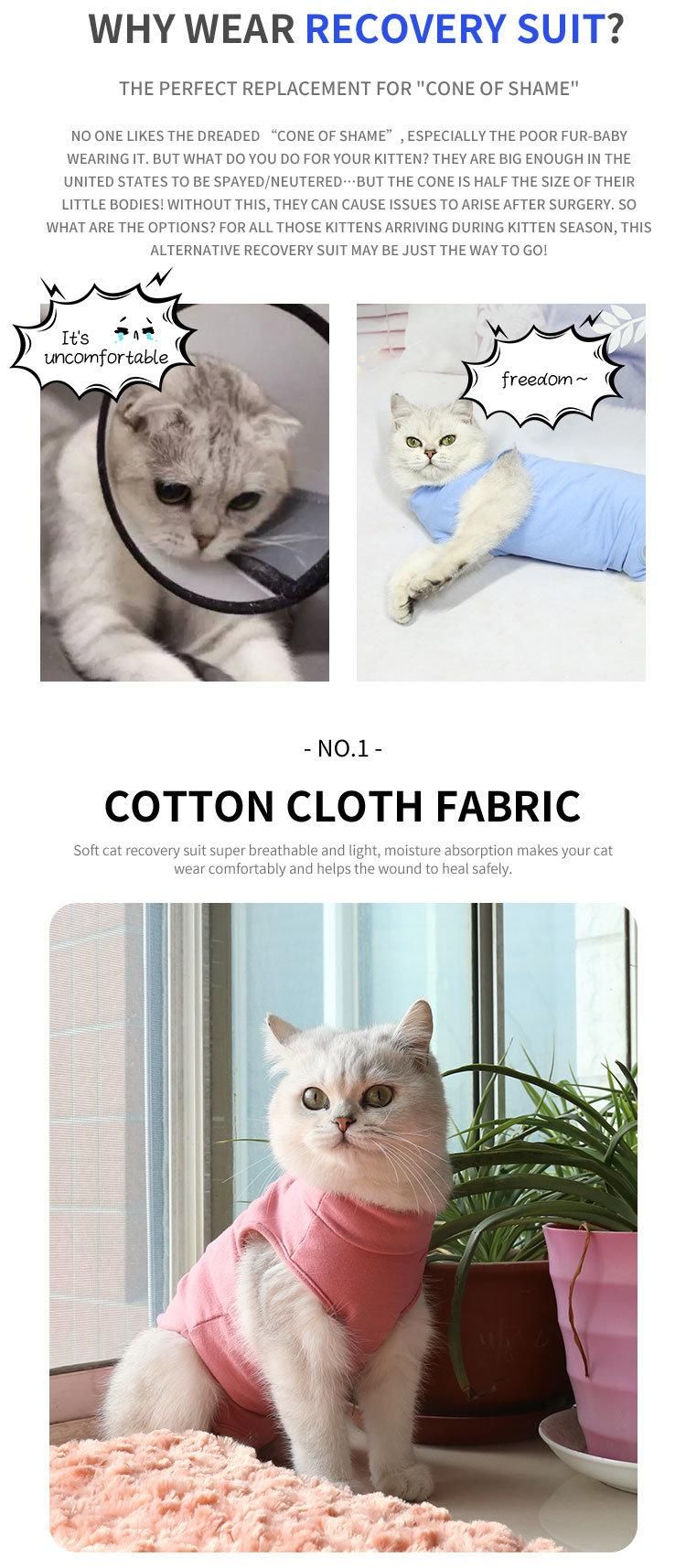 Hot-Selling Anti-Licking Costume Recovery Dog Cat Coat Vest Clothes Pet