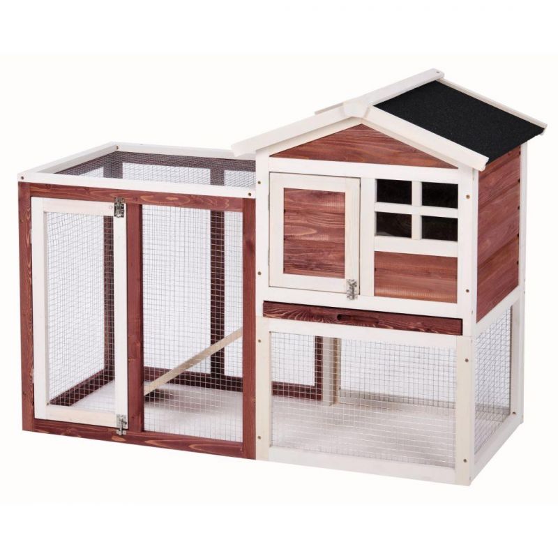 Wooden Pet Small Animal House Rabbit Hutch Chicken Coop Dog Cage