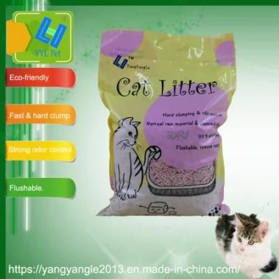 China Tofu Cat Litter with Dust Less and Hard Clump