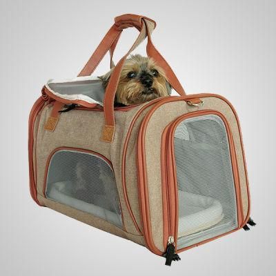 Luxury Pet Carrier Soft Sided for Small Dogs &amp; Cats