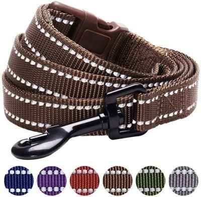 6 Colors Safe &amp; Comfy 3m Reflective Classic Solid Color Dog Leashes