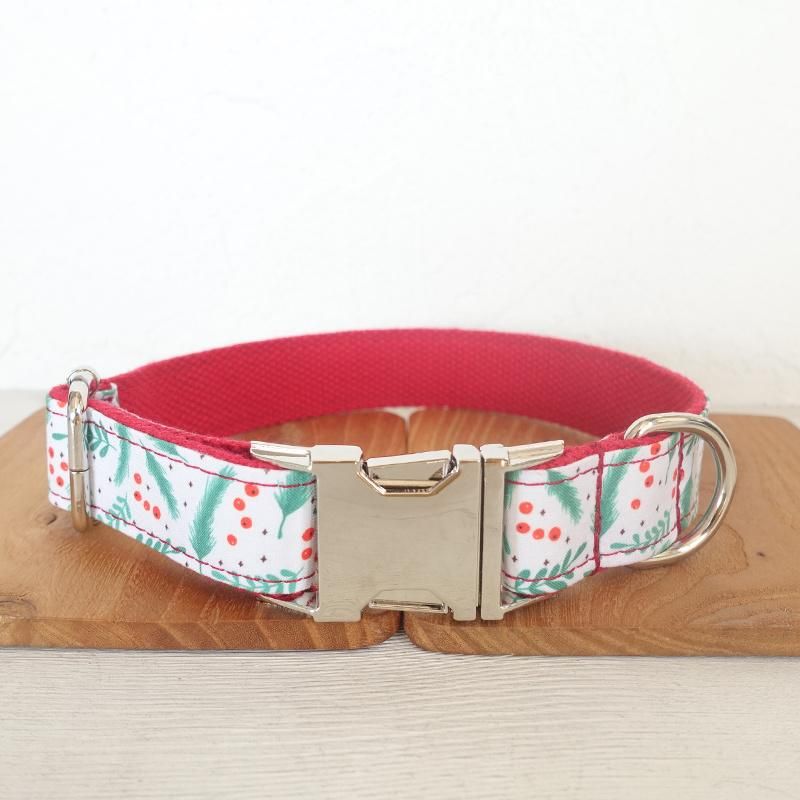 Wholesale Fashion Designer Top Quality Adjustable Pet Accessories Cat Collars Luxury Dog Collars Leashes Christmas