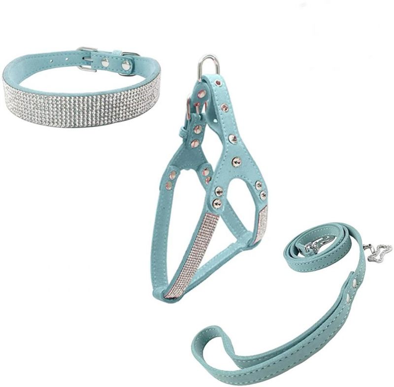 Comfortable Soft Collar Harness and Leashes Set