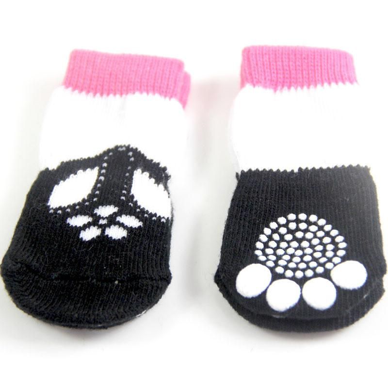 Red Pet Christmas Elk Warm Cotton Garter Non-Slip Bottom Pet Dog Socks Cute Shoes and Socks