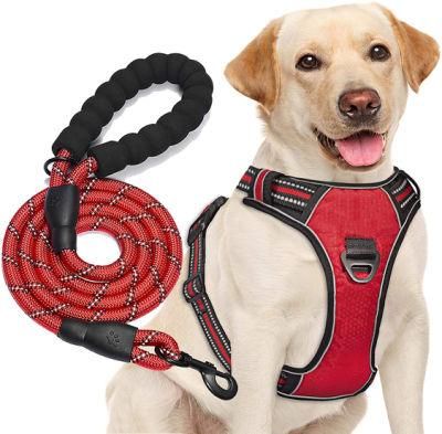 No Pull Dog Harness Adjustable Reflective Oxford Easy Control Dog Harness