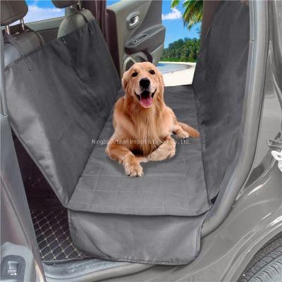 Waterproof Gray Checks Pet Dog Hammack Car Backseat Cover Mat
