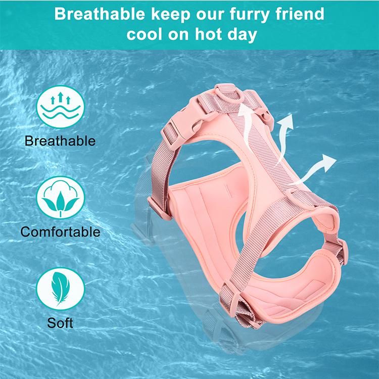 Fashion Pet Harness Breathable Adjustable Soft Neoprene Air Layer Dog Harness