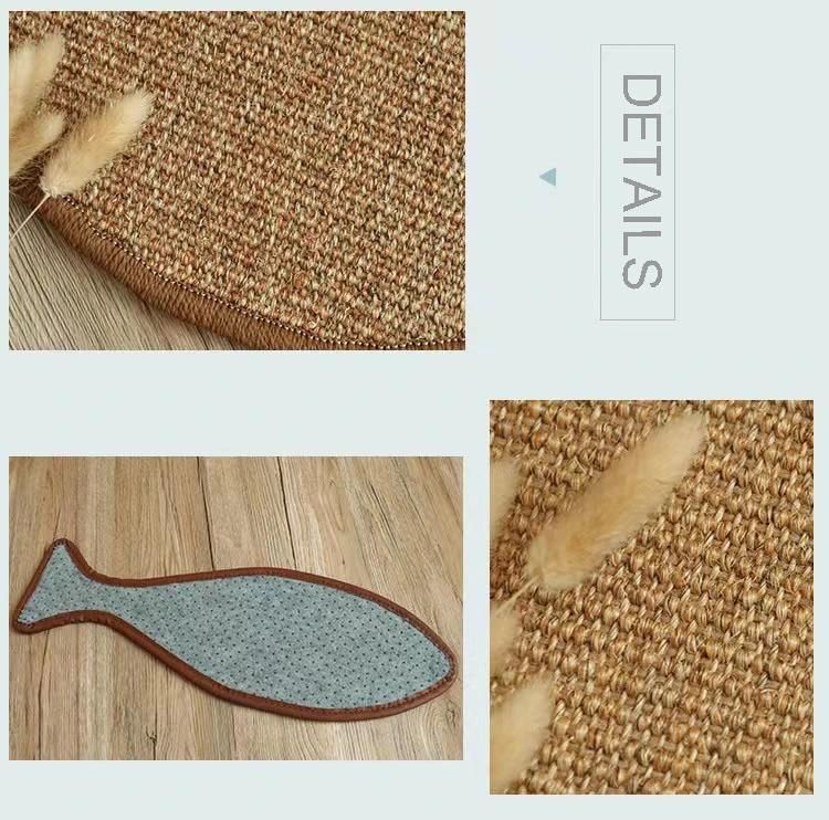 Pet Scratch Rug Fish Pattern Animals Training Mat