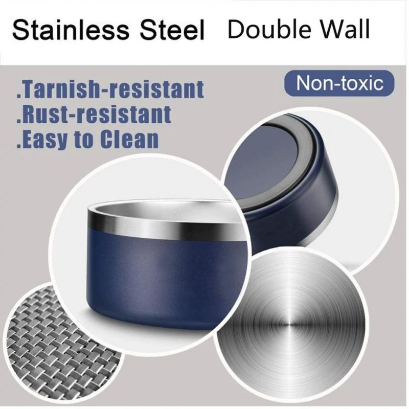 Stainless Steel Pet Food Bowl Dog Feeder Non-Slip