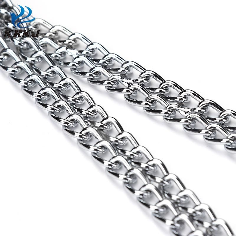 Seamless Welding Rust-Proof Fashion Tactical Military Double Row Metal Chain Dog Collar