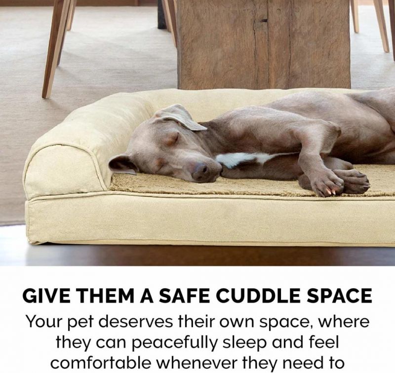 Skin Friendly Smell-Preventing Dog Sofa Bed with Certified Foams Made